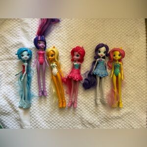 My Little Pony Equestria Girls Dolls - Pink, Purple, Blue, Yellow, Orange, White